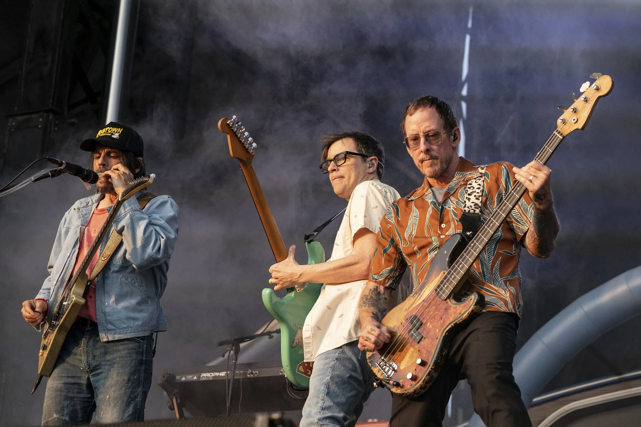 Weezer playing live